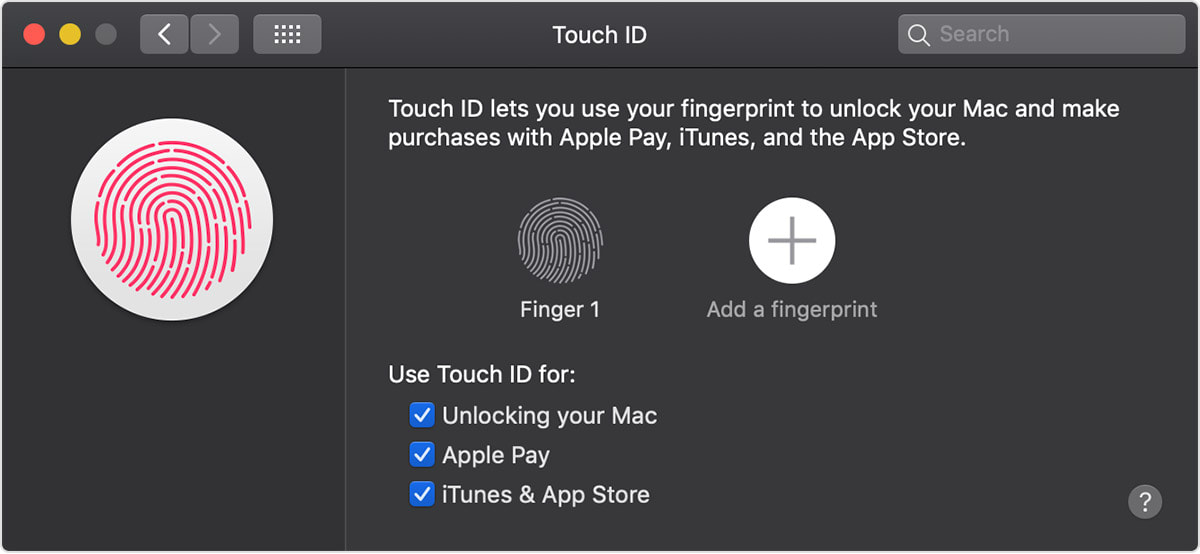 Set Up The Touch Id On Your MacBook ProPicture
